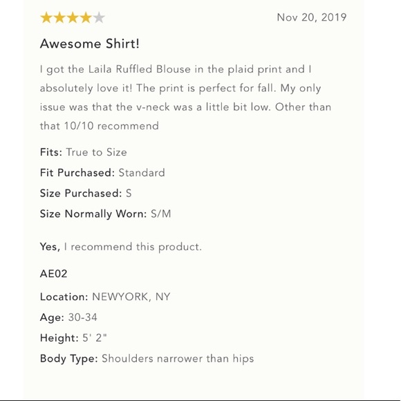 Anthro Maeve Plaid Ruffle Long Sleeve Blouse Top - Picture 12 of 15